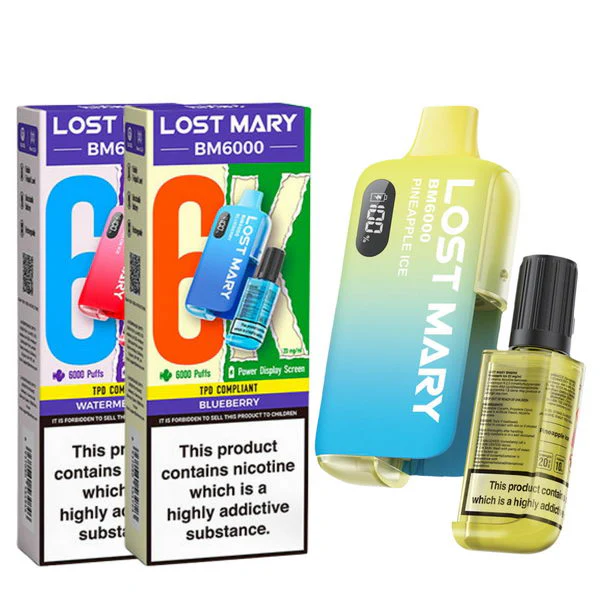 Buy Lost Mary BM6000 Prefilled Rechargeable Vape Kit in Victoria - Image 2